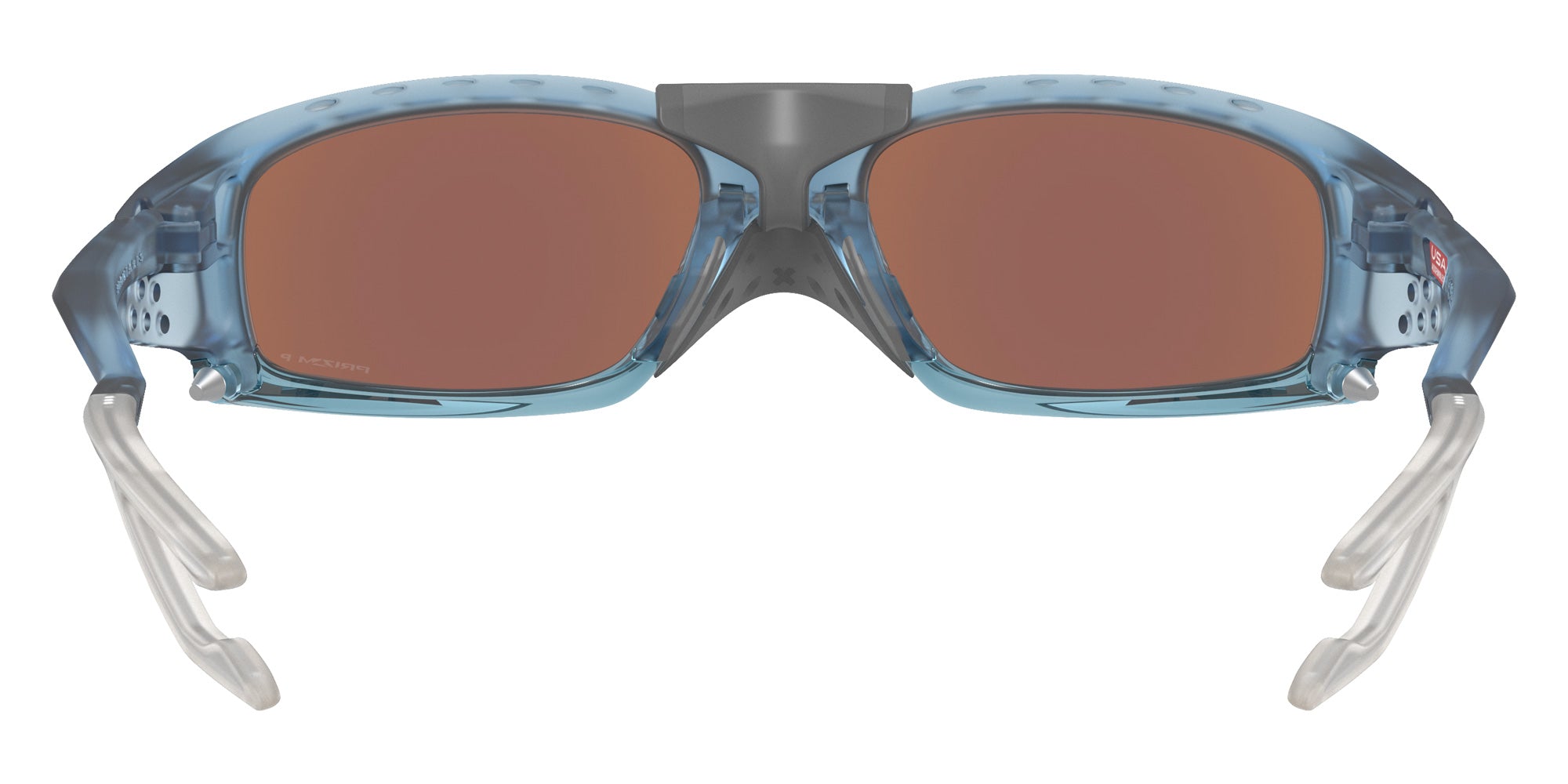 Oakley® OO9529 PLANTARIS SQ OO9529 952908 61 Sunglasses - Matte Transparent Stonewash / Prizm Deep Water Polarized Mirrored 952908