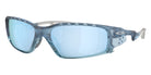 Oakley® OO9529 PLANTARIS SQ OO9529 952908 61 Sunglasses - Matte Transparent Stonewash / Prizm Deep Water Polarized Mirrored 952908