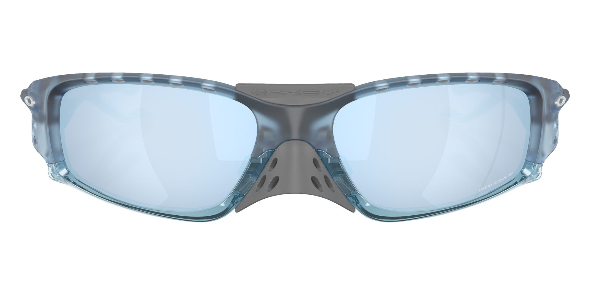 Oakley® OO9529 PLANTARIS SQ OO9529 952908 61 Sunglasses - Matte Transparent Stonewash / Prizm Deep Water Polarized Mirrored 952908