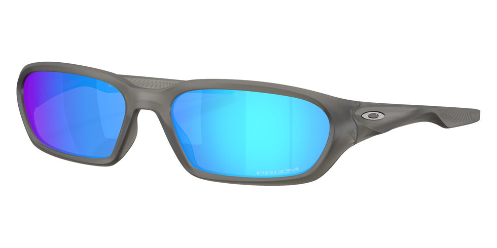 Oakley® OO9530 TERRAFORMA OO9530 953002 58 Sunglasses - Matte Gray Smoke / Prizm Sapphire Mirrored 953002