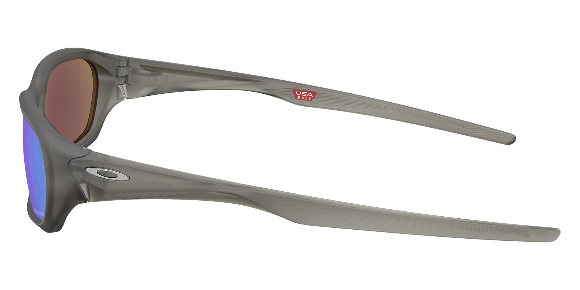 Oakley® OO9530 TERRAFORMA OO9530 953002 58 Sunglasses - Matte Gray Smoke / Prizm Sapphire Mirrored 953002