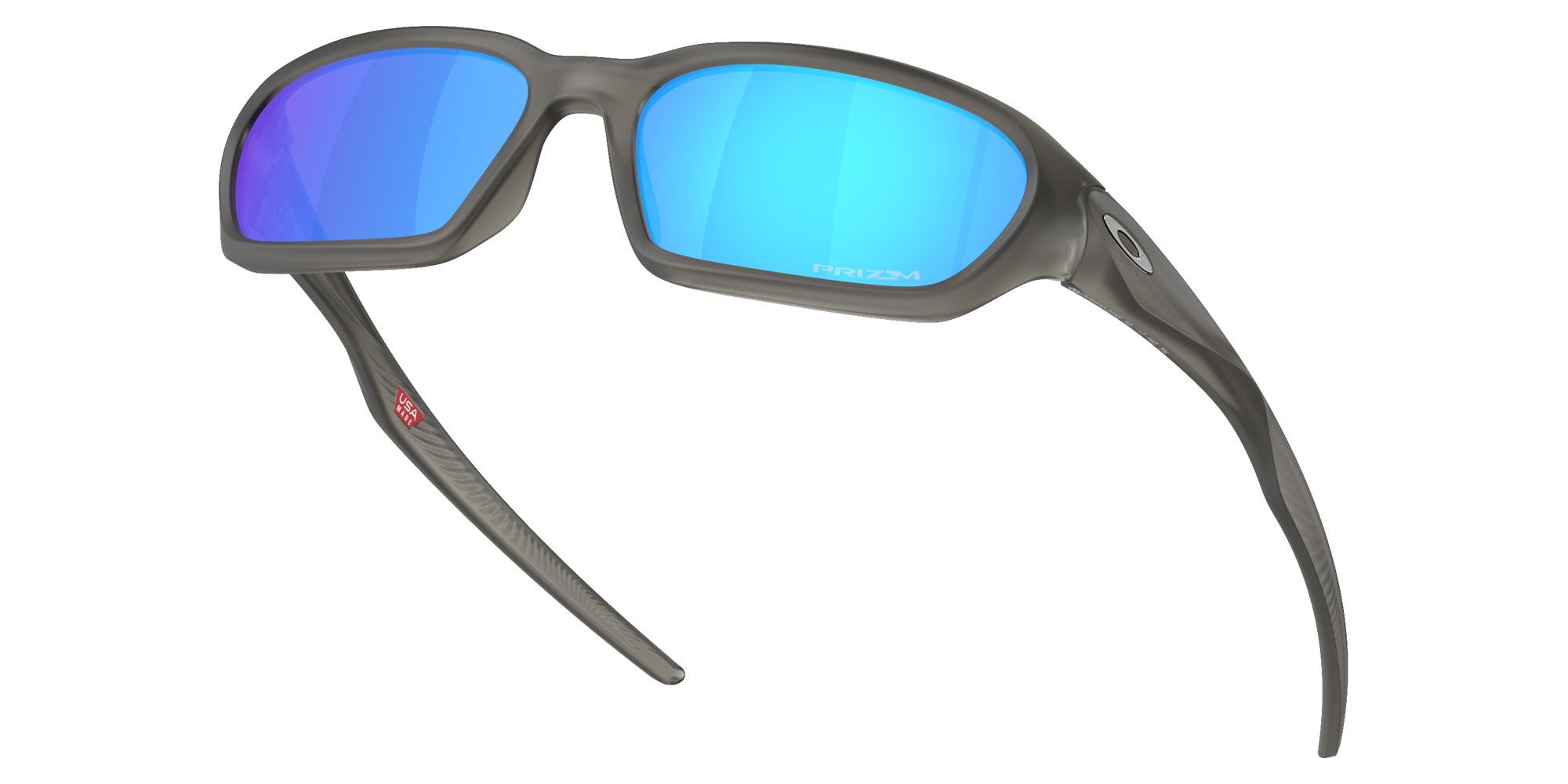 Oakley® OO9530 TERRAFORMA OO9530 953002 58 Sunglasses - Matte Gray Smoke / Prizm Sapphire Mirrored 953002
