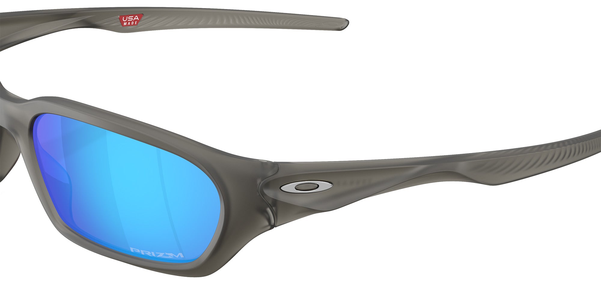 Oakley® OO9530 TERRAFORMA OO9530 953002 58 Sunglasses - Matte Gray Smoke / Prizm Sapphire Mirrored 953002
