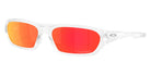 Oakley® OO9530 TERRAFORMA OO9530 953003 58 Sunglasses - Matte Clear / Prizm Ruby Mirrored 953003