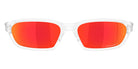 Oakley® OO9530 TERRAFORMA OO9530 953003 58 Sunglasses - Matte Clear / Prizm Ruby Mirrored 953003