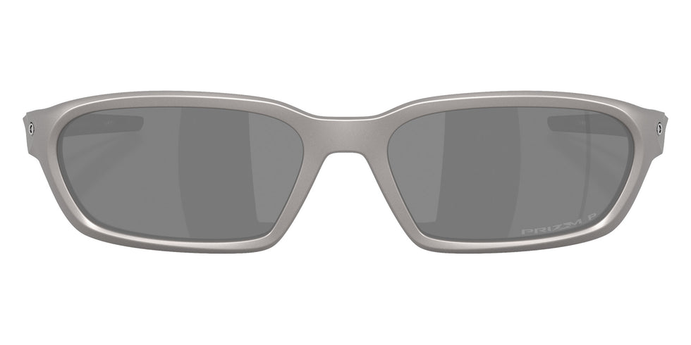 Oakley® OO9530 TERRAFORMA OO9530 953005 58 Sunglasses - Titanium / Prizm Black Polarized Mirrored 953005