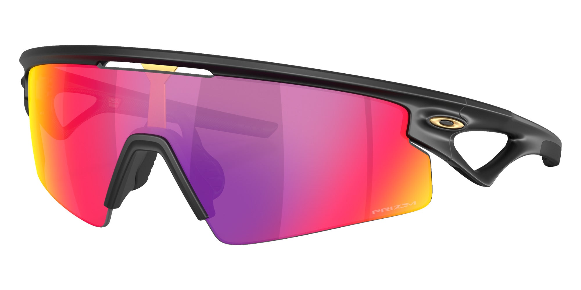Oakley® OO9531 SPHAERA STRIKE OO9531 953102 37 Sunglasses - Matte Black / Prizm Road Mirrored 953102