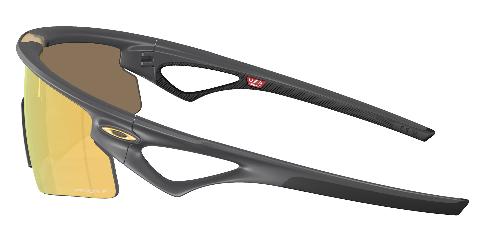 Oakley® OO9531 SPHAERA STRIKE OO9531 953103 37 Sunglasses - Matte Carbon / Prizm 24K Polarized Mirrored 953103