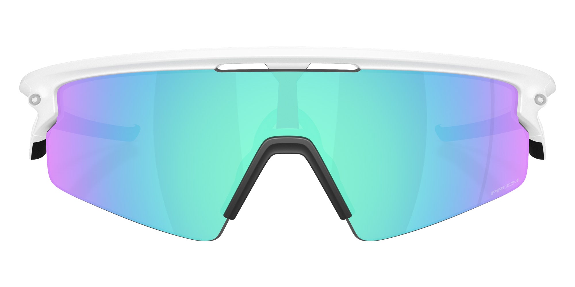 Oakley® OO9531 SPHAERA STRIKE OO9531 953104 37 Sunglasses - Matte White / Prizm Sapphire Mirrored 953104