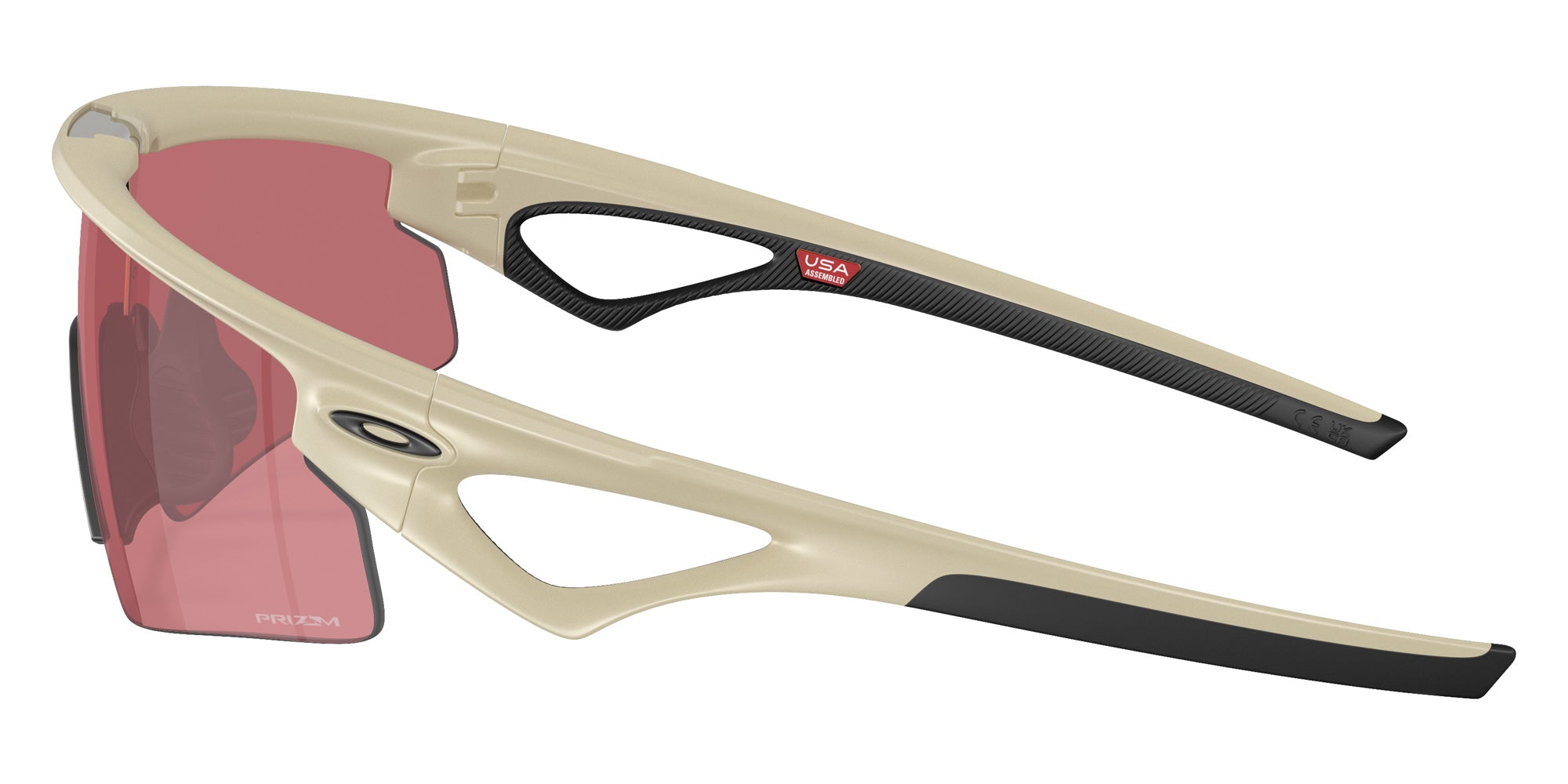 Oakley® OO9531 SPHAERA STRIKE OO9531 953107 37 Sunglasses - Matte Sand / Prizm Dark Golf Mirrored 953107