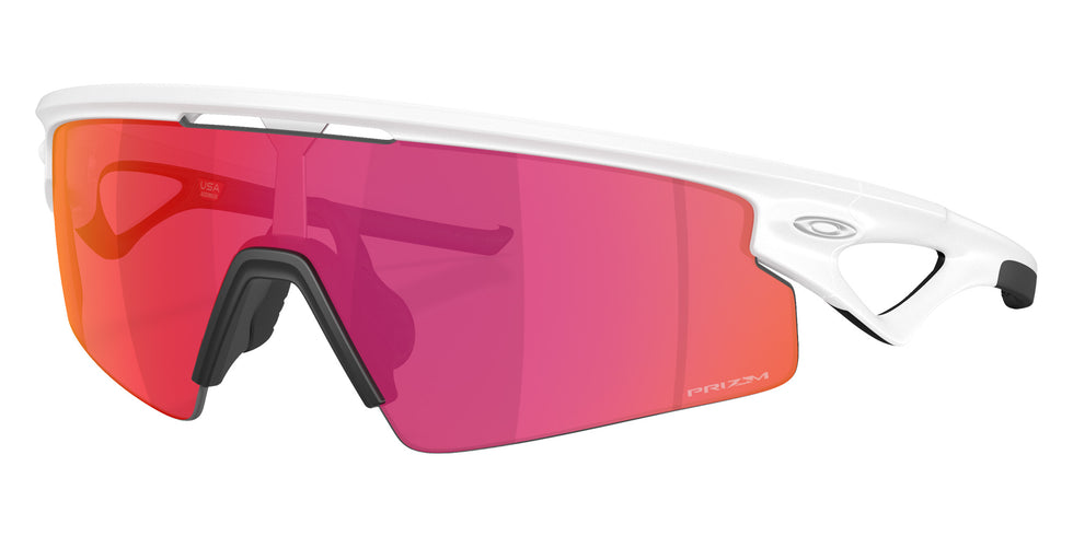 Oakley® OO9531 SPHAERA STRIKE OO9531 953108 37 Sunglasses - Matte White / Prizm Field Mirrored 953108