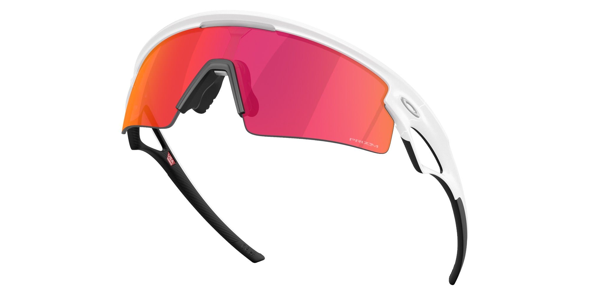 Oakley® OO9531 SPHAERA STRIKE OO9531 953108 37 Sunglasses - Matte White / Prizm Field Mirrored 953108