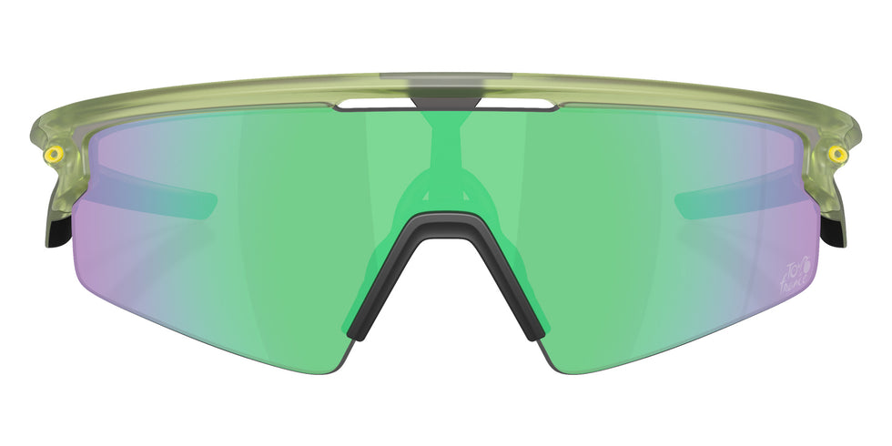Oakley® OO9531 SPHAERA STRIKE OO9531 953109 37 Sunglasses - Matte Fern / Prizm Road Jade Mirrored 953109