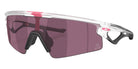Oakley® OO9531 SPHAERA STRIKE OO9531 953110 37 Sunglasses - Matte Clear / Prizm Road Black Mirrored 953110