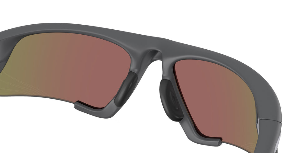 Oakley® OO9532 SUTURE JACKET OO9532 953202 64 Sunglasses - Matte Carbon / Prizm Sapphire Polarized Mirrored 953202