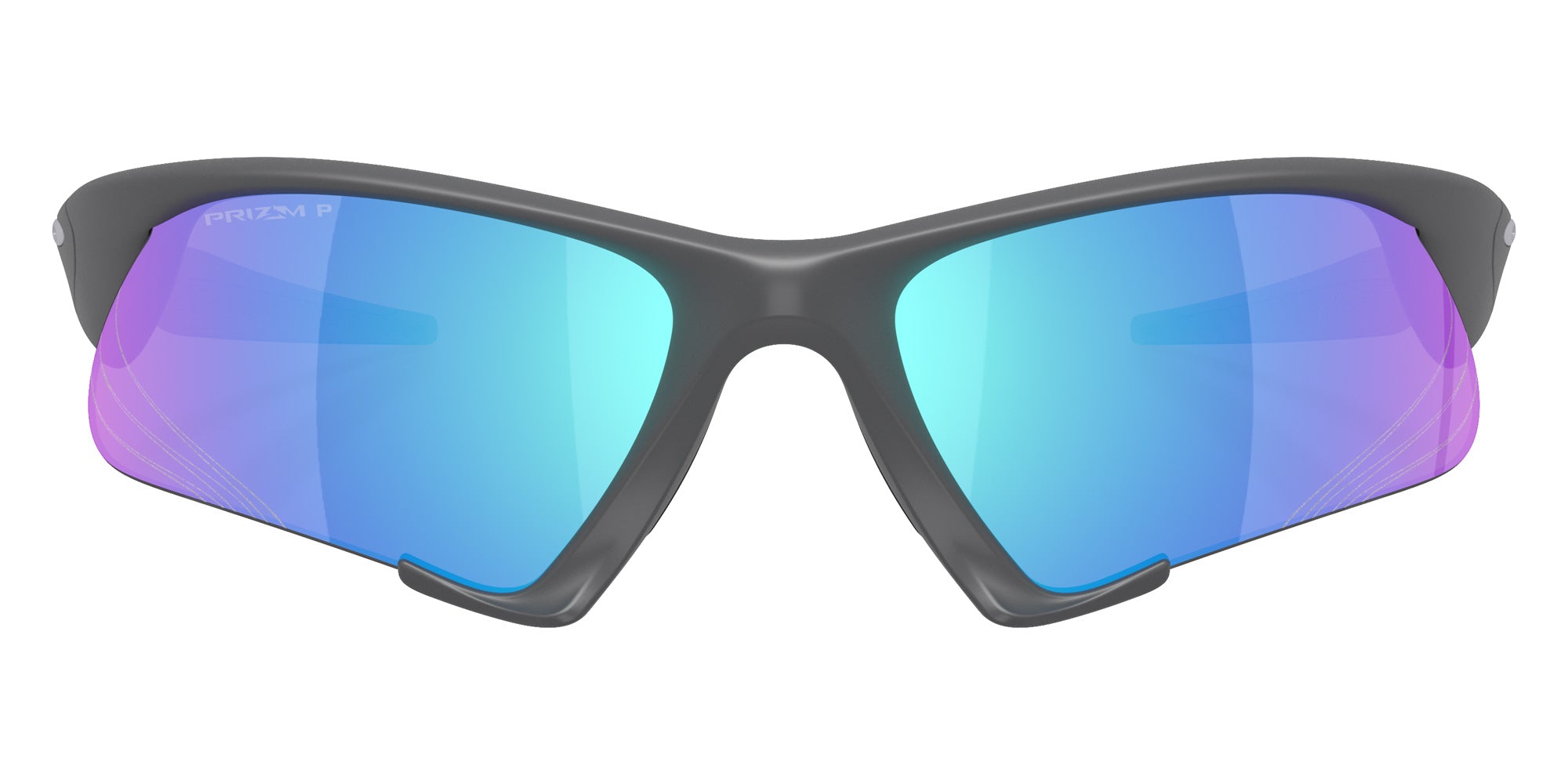 Oakley® OO9532 SUTURE JACKET OO9532 953202 64 Sunglasses - Matte Carbon / Prizm Sapphire Polarized Mirrored 953202