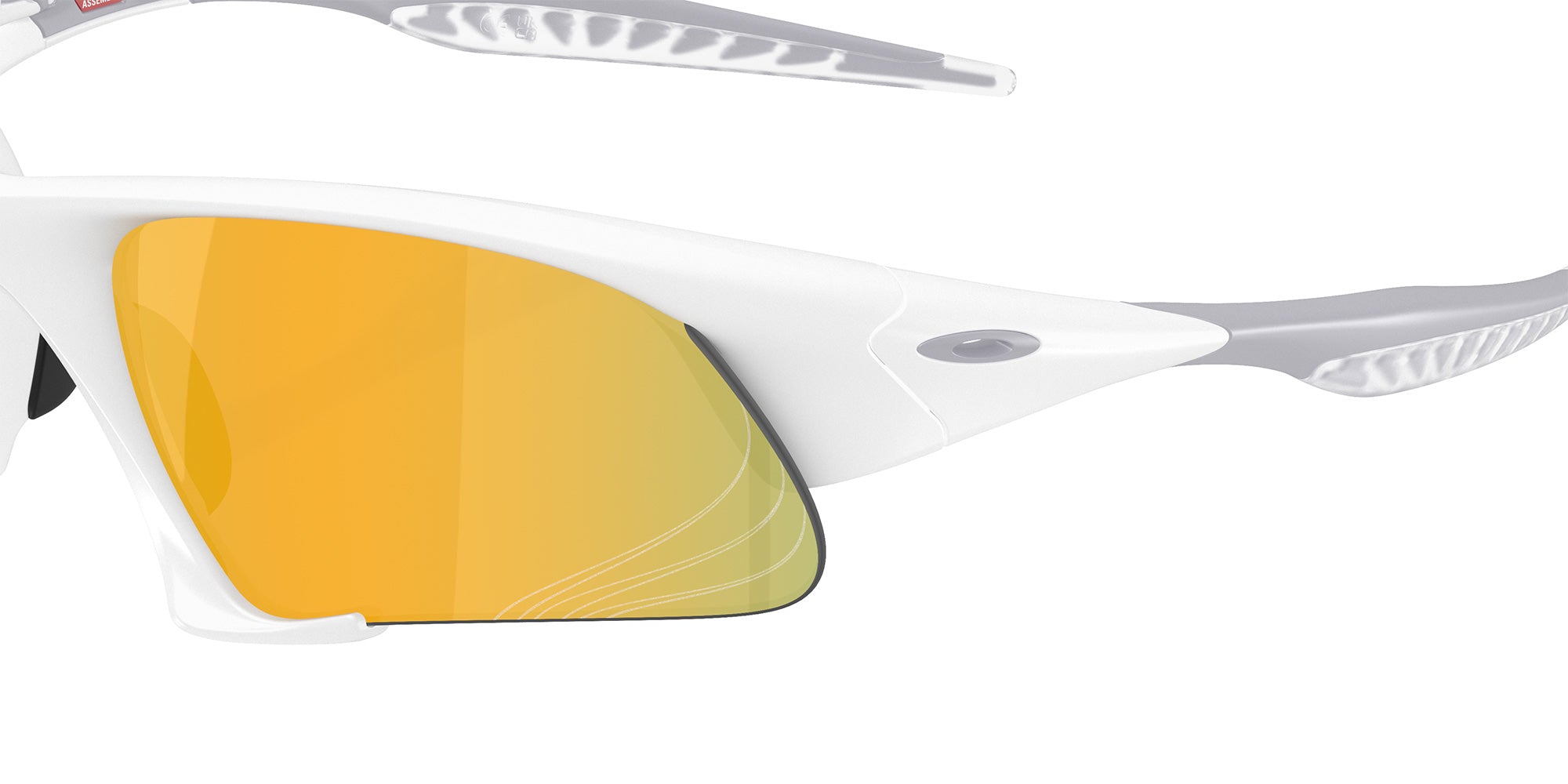 Oakley® OO9532 SUTURE JACKET OO9532 953203 64 Sunglasses - Matte White / Prizm 24K Polarized Mirrored 953203