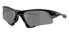 Oakley® OO9532 SUTURE JACKET OO9532 953204 64 Sunglasses - Polished Black / Prizm Black Polarized Mirrored 953204