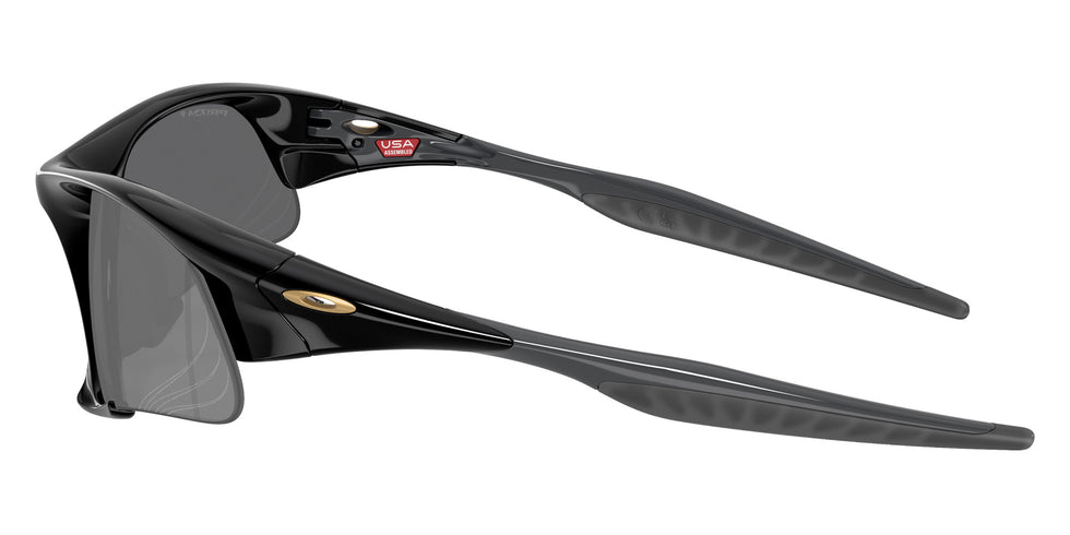 Oakley® OO9532 SUTURE JACKET OO9532 953204 64 Sunglasses - Polished Black / Prizm Black Polarized Mirrored 953204