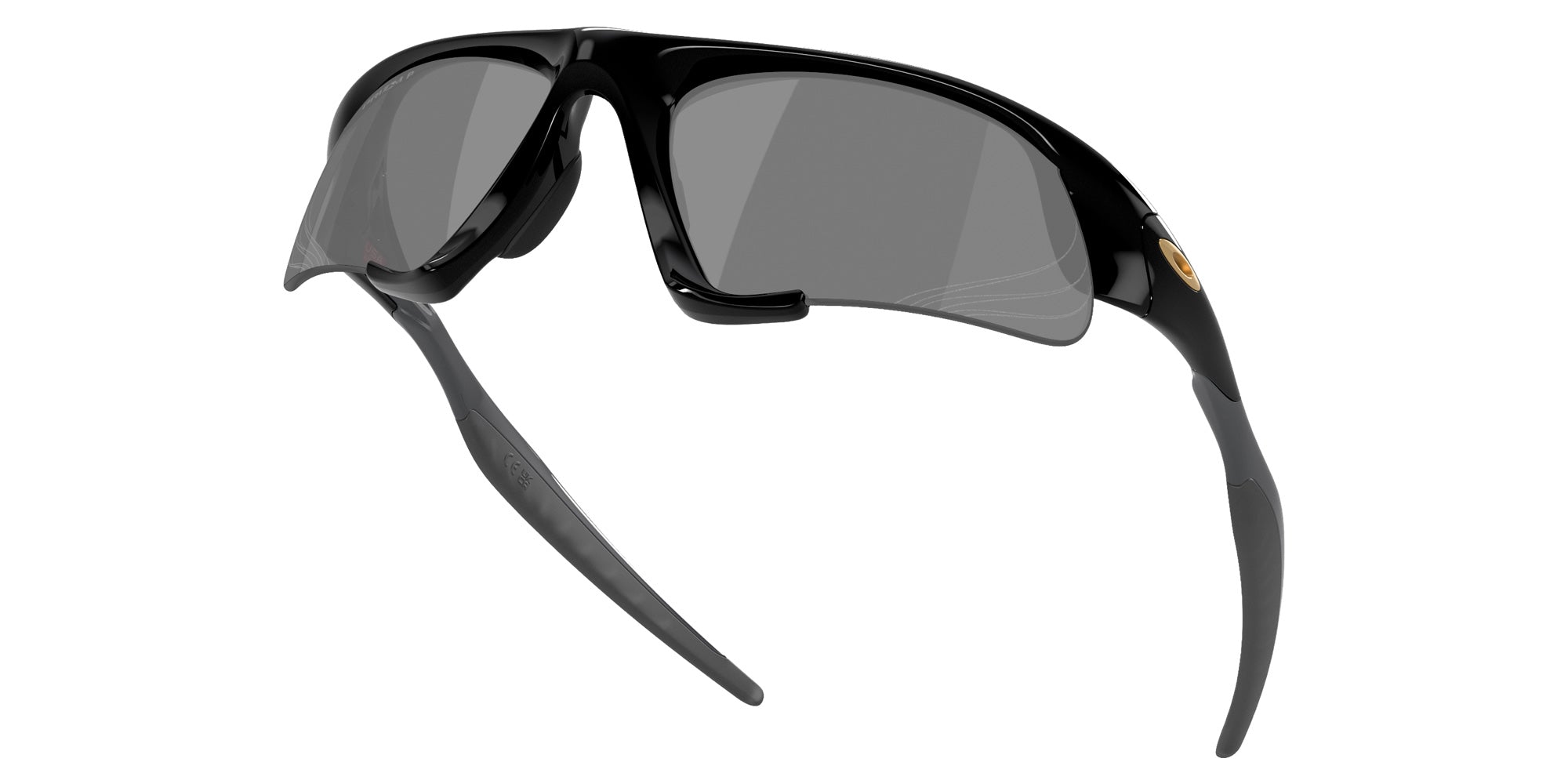 Oakley® OO9532 SUTURE JACKET OO9532 953204 64 Sunglasses - Polished Black / Prizm Black Polarized Mirrored 953204