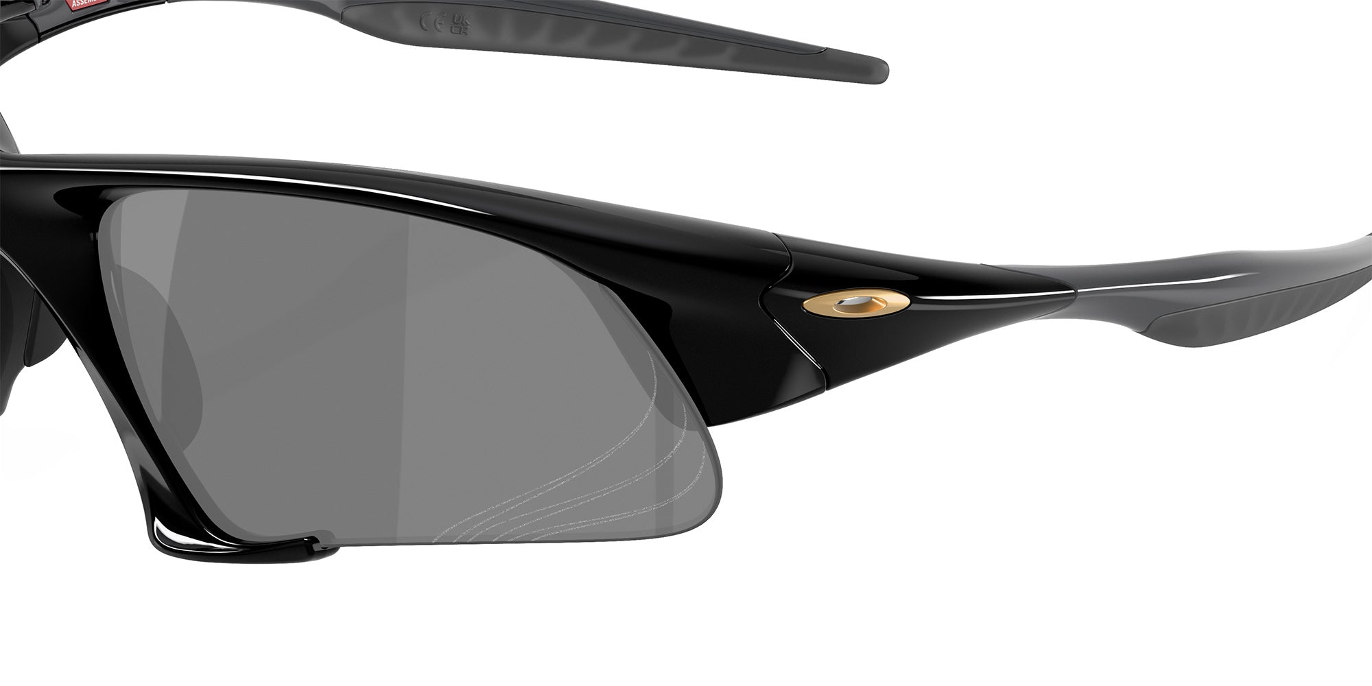 Oakley® OO9532 SUTURE JACKET OO9532 953204 64 Sunglasses - Polished Black / Prizm Black Polarized Mirrored 953204