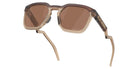 Oakley® OO9533 HSTN SQ OO9533 953303 54 Sunglasses - Matte Rootbeer / Prizm Tungsten Mirrored 953303