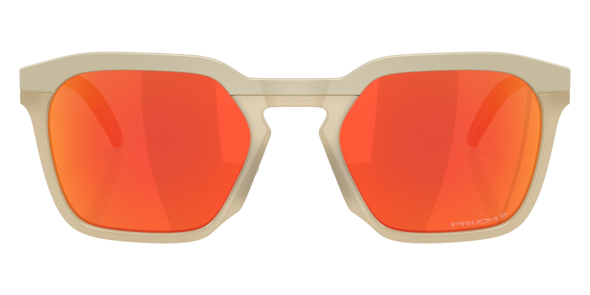 Oakley® OO9533 HSTN SQ OO9533 953305 54 Sunglasses - Matte Sand / Prizm Ruby Polarized Mirrored 953305