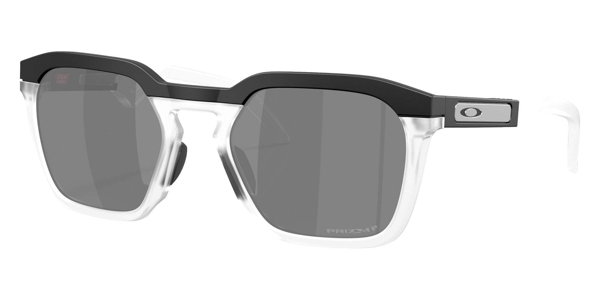 Oakley® OO9533 HSTN SQ OO9533 953306 54 Sunglasses - Matte Black / Prizm Black Polarized Mirrored 953306