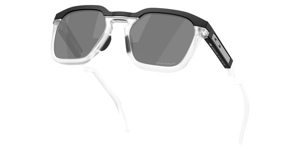 Oakley® OO9533 HSTN SQ OO9533 953306 54 Sunglasses - Matte Black / Prizm Black Polarized Mirrored 953306