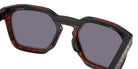 Oakley® OO9533 HSTN SQ OO9533 953309 54 Sunglasses - Polished Black / Prizm Gray Mirrored 953309