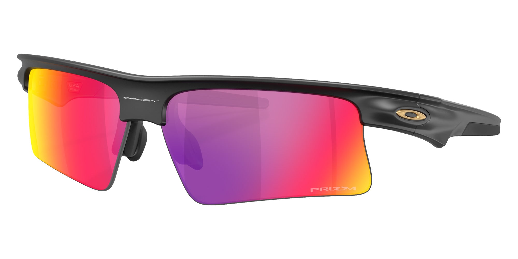 Oakley® OO9534 BISPHAERA SPEED OO9534 953402 68 Sunglasses - Matte Black / Prizm Road Mirrored 953402