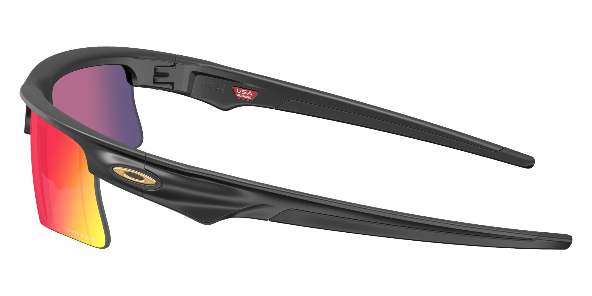 Oakley® OO9534 BISPHAERA SPEED OO9534 953402 68 Sunglasses - Matte Black / Prizm Road Mirrored 953402
