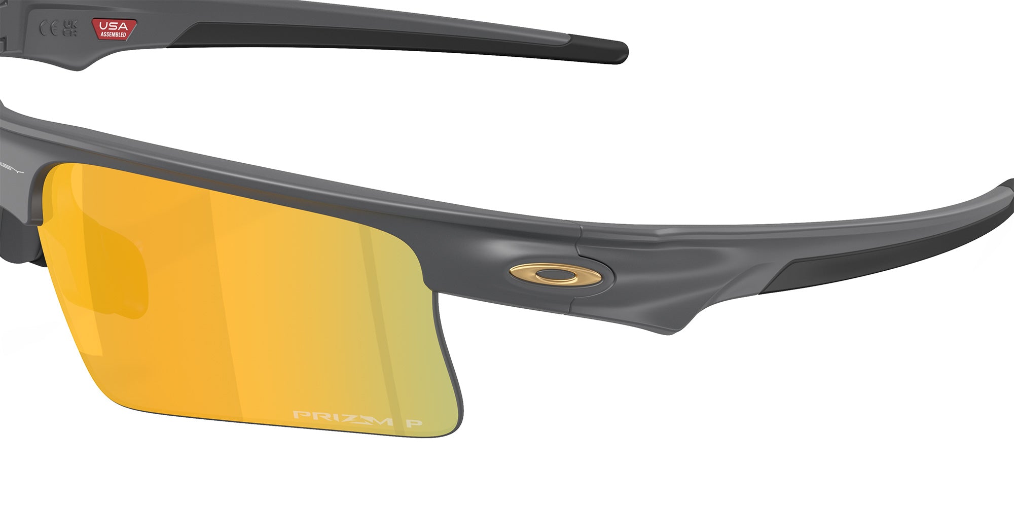 Oakley® OO9534 BISPHAERA SPEED OO9534 953403 68 Sunglasses - Matte Carbon / Prizm 24K Polarized Mirrored 953403
