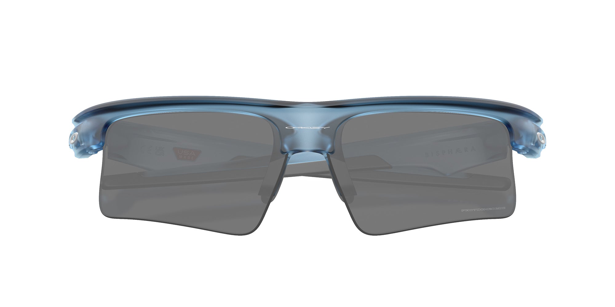 Oakley® OO9534 BISPHAERA SPEED OO9534 953407 68 Sunglasses - Matte Transparent Stonewash / Clear to Black Iridium Photochromic Mirrored 953407