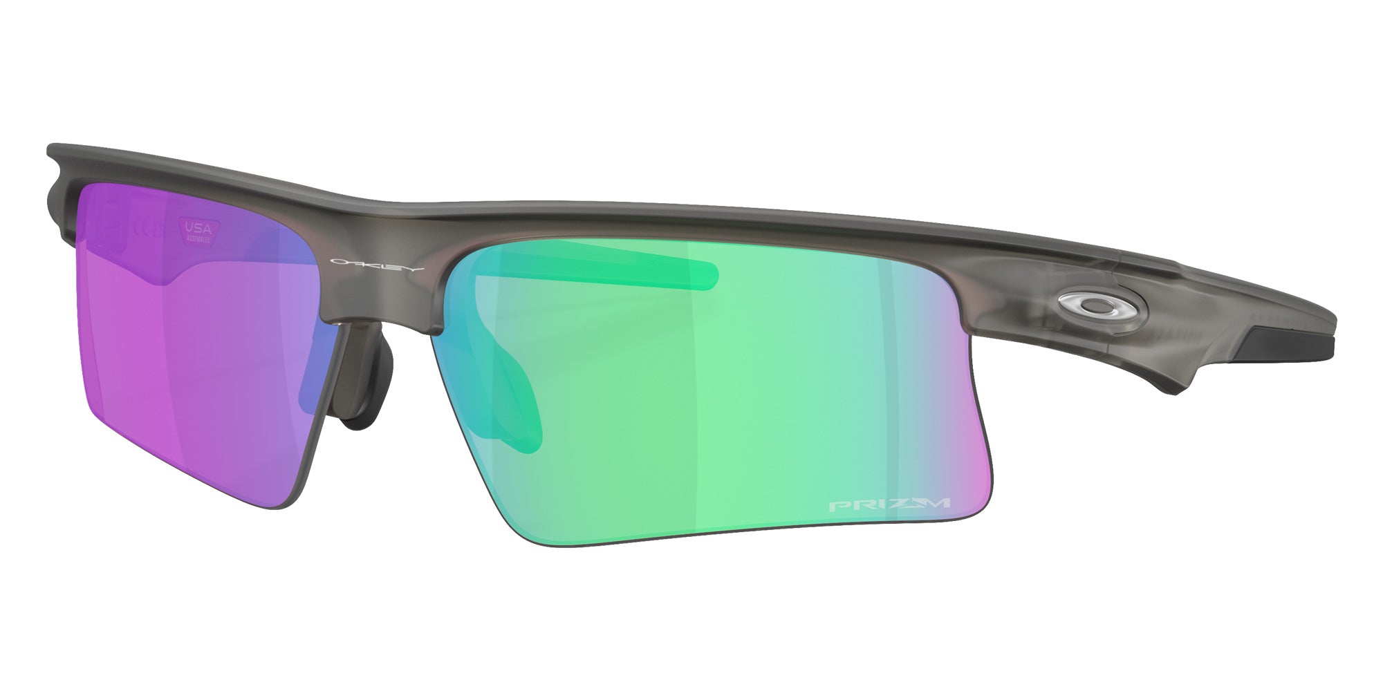 Oakley® OO9534 BISPHAERA SPEED OO9534 953408 68 Sunglasses - Matte Gray Smoke / Prizm Golf Mirrored 953408