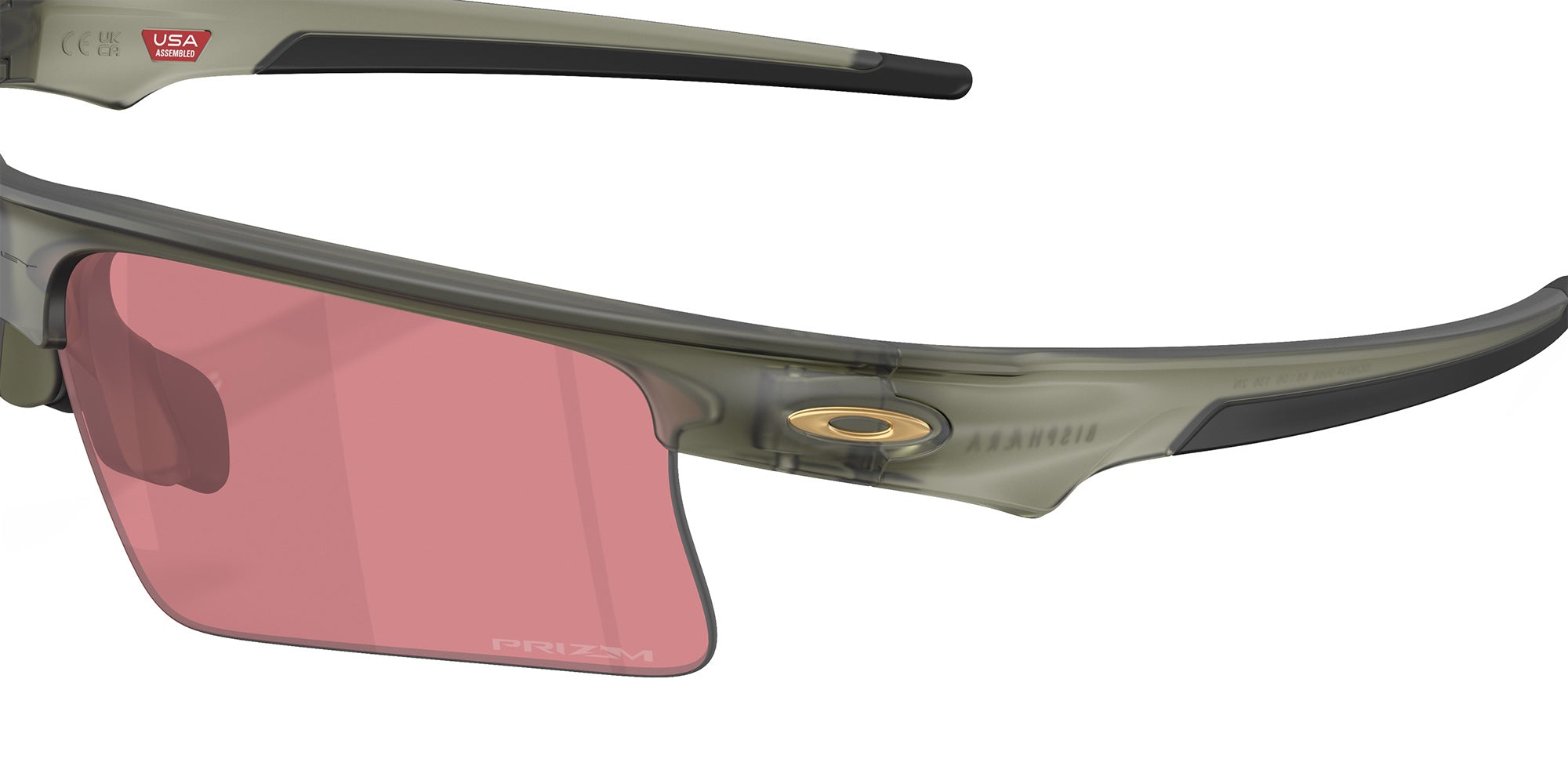 Oakley® OO9534 BISPHAERA SPEED OO9534 953409 68 Sunglasses - Transparent Olive Ink / Prizm Dark Golf Mirrored 953409
