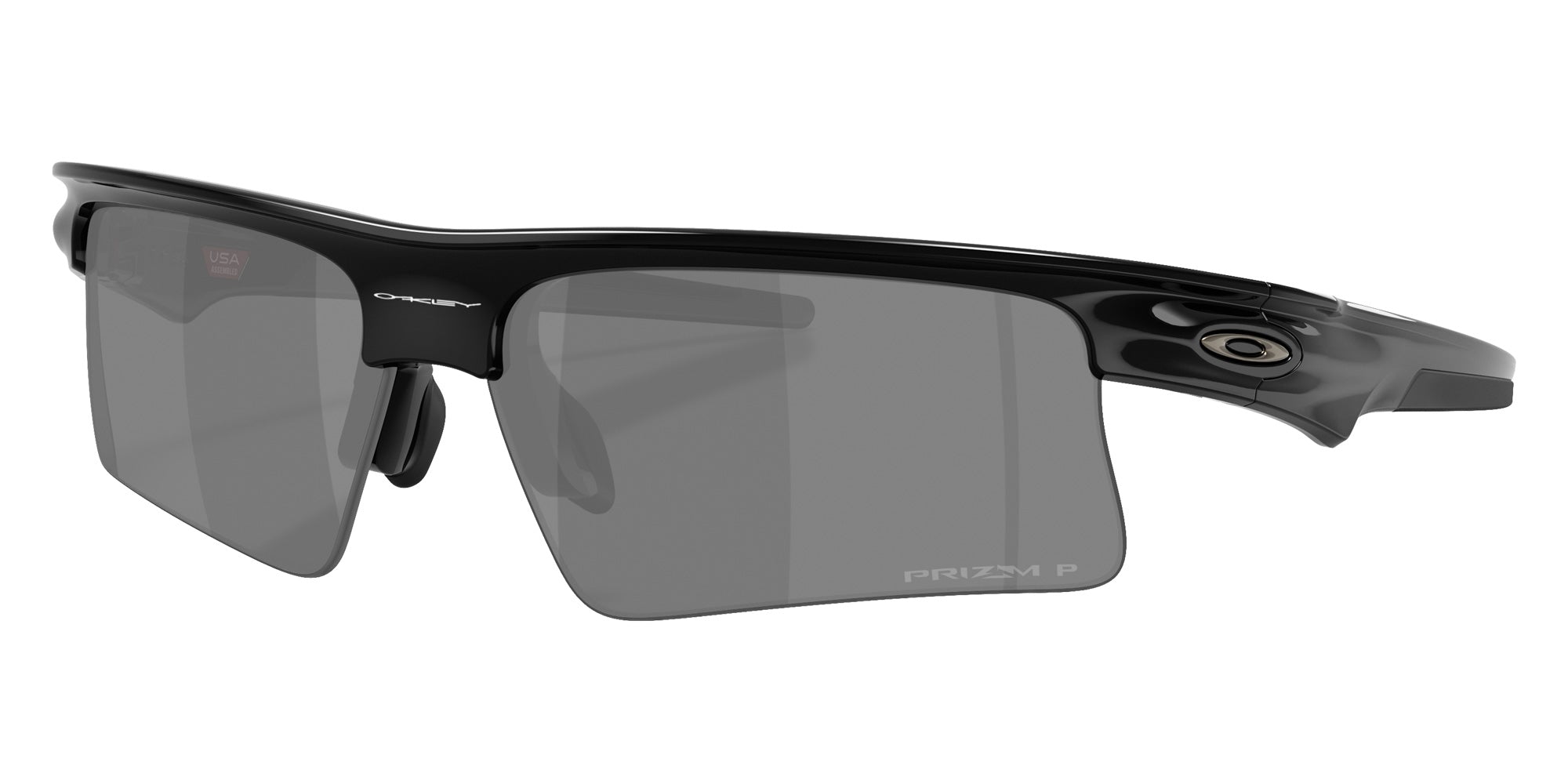 Oakley® OO9534 BISPHAERA SPEED OO9534 953410 68 Sunglasses - Polished Black / Prizm Black Polarized Mirrored 953410