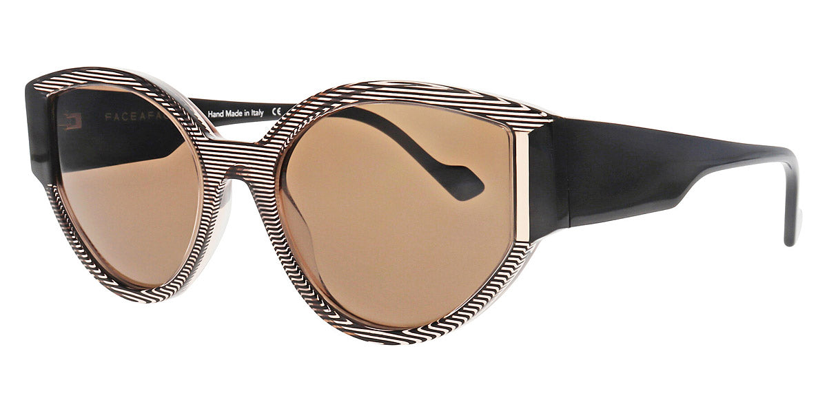 Face A Face® OP´ART 2 FAF OP´ART 2 4321 53 - Transparent Striped Amber (4321) Sunglasses