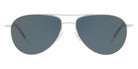 Oliver Peoples® Benedict OV1002S 50363R 59 - Silver / Blue Polarized Sunglasses