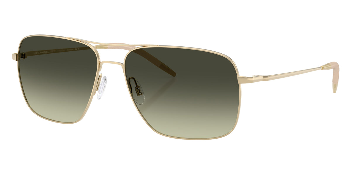 Oliver Peoples® OV1150S Rectangle OV1150S 5035BH 58 Sunglasses - Gold/G-15 Gradient