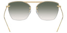 Oliver Peoples® OV1217S Square OV1217S 50352A 61 Sunglasses - Ziane Gold/Buff Top Bar Viridi/Gold/Viridian Gradient