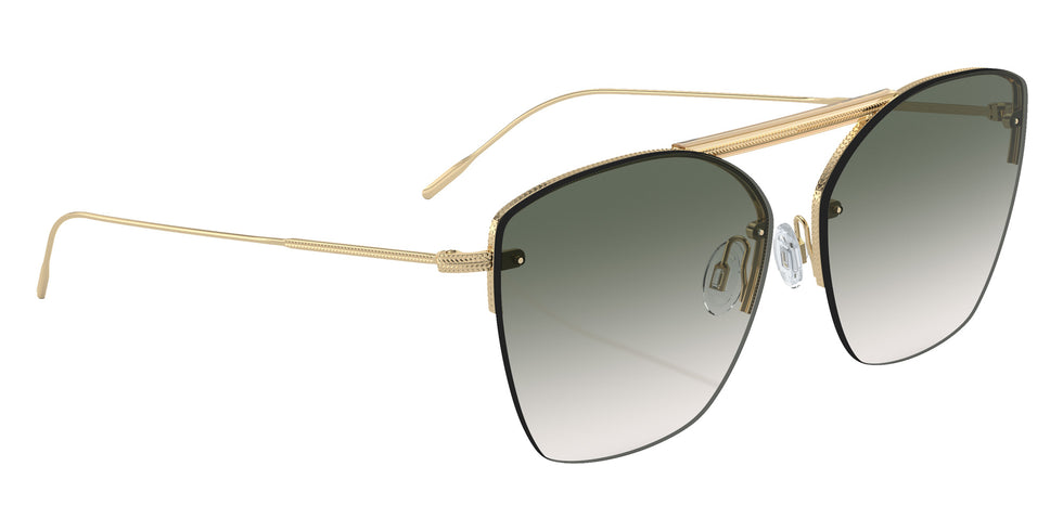 Oliver Peoples® OV1217S Square OV1217S 50352A 61 Sunglasses - Ziane Gold/Buff Top Bar Viridi/Gold/Viridian Gradient