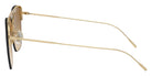 Oliver Peoples® OV1217S Square OV1217S 50352L 61 Sunglasses - Ziane Gold/Buff Top Bar Amaret/Gold/Brown