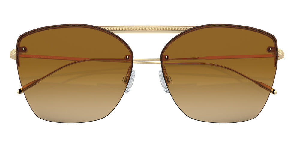 Oliver Peoples® OV1217S Square OV1217S 50352L 61 Sunglasses - Ziane Gold/Buff Top Bar Amaret/Gold/Brown