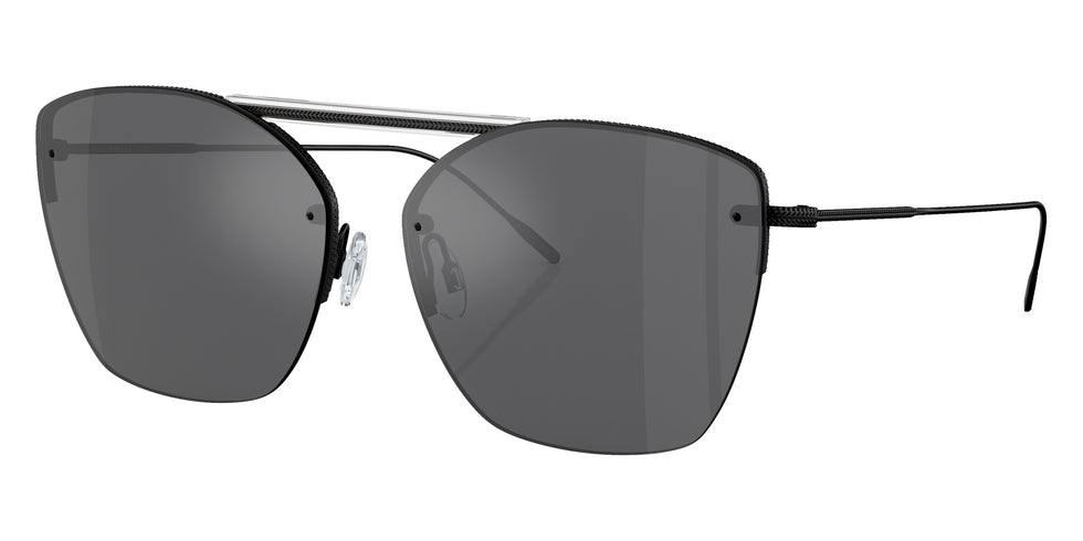 Oliver Peoples® OV1217S Square OV1217S 53336G 61 Sunglasses - Ziane Matte Black/Crystal Top/Black Satin Mirrored