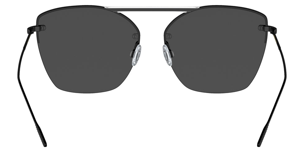 Oliver Peoples® OV1217S Square OV1217S 53336G 61 Sunglasses - Ziane Matte Black/Crystal Top/Black Satin Mirrored