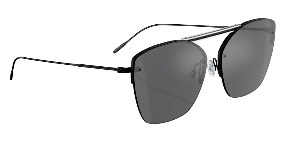 Oliver Peoples® OV1217S Square OV1217S 53336G 61 Sunglasses - Ziane Matte Black/Crystal Top/Black Satin Mirrored