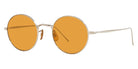 Oliver Peoples® G. Ponti-3 OV1293ST 5254N9 48 - Brushed Chrome / Amber Brown Polarized Sunglasses