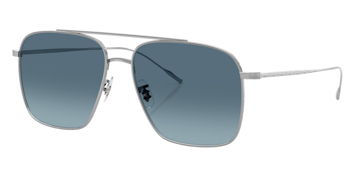 Oliver Peoples® OV1320ST Pilot OV1320ST 5036Q8 56 Sunglasses - Silver/Marine Gradient