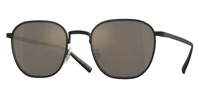 Oliver Peoples® Rynn OV1329ST 501739 49 - Matte Black/Black / Gray Goldtone Mirrored Sunglasses 